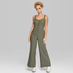 Wild Fable Olive Green Jumpsuit